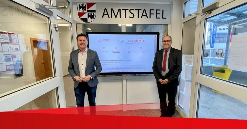 Neue digitale Amtstafel in Ebenthal