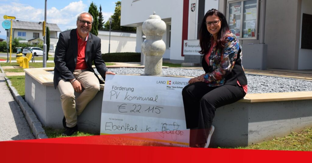 Ebenthal erhielt F&ouml;rderung f&uuml;r zwei kommunale Photovoltaik-Anlagen